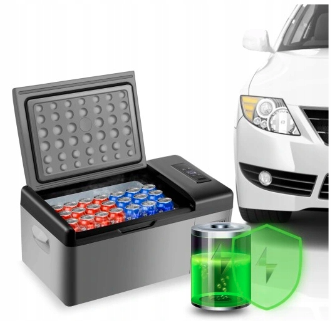 Lodówka Turystyczna Samochodowa Na Prąd Do Auta Duża 15L 12V 24V Marka inna marka