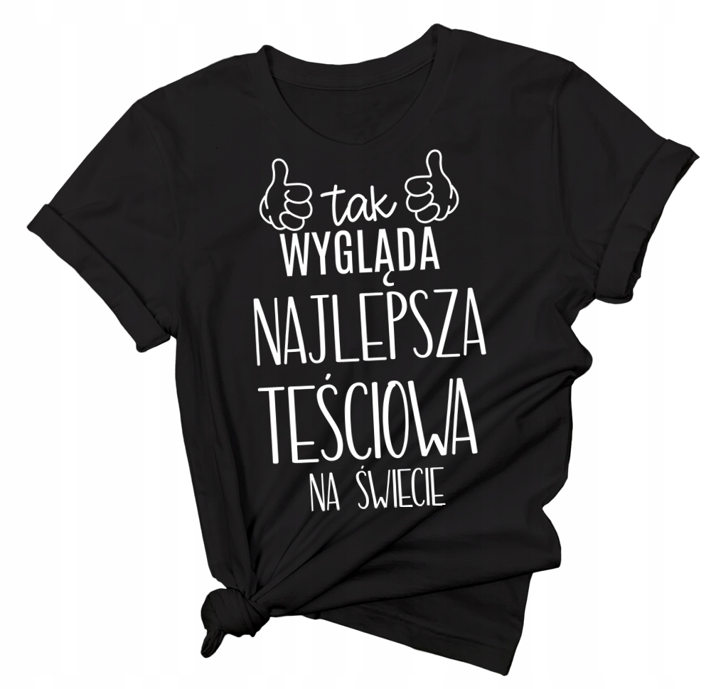 

Koszulka dla mamy z zabawnym nadrukiem napis L/XL