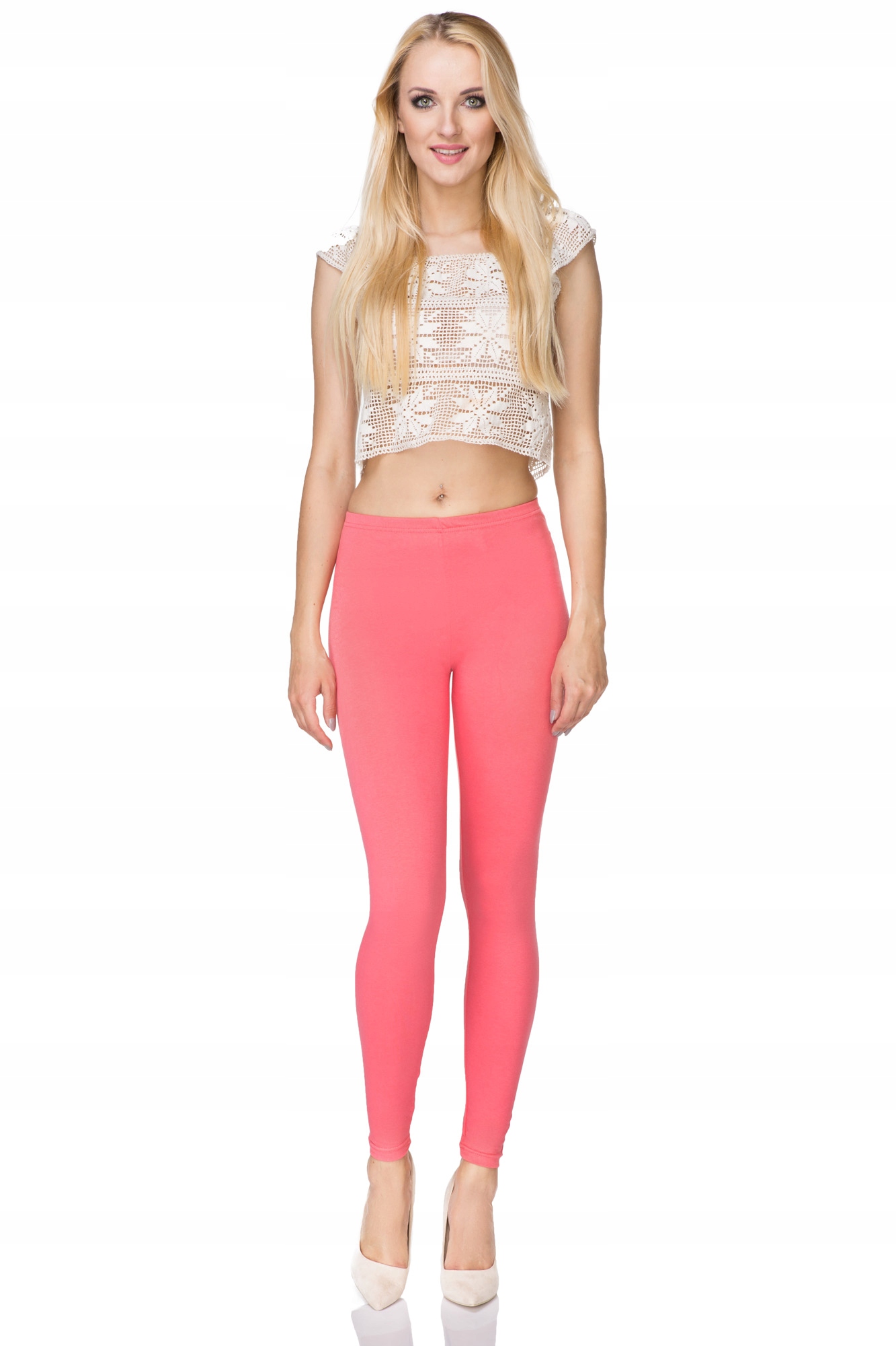 DŁUGIE LEGGINSY GETRY BAWEŁNIANE DAMSKIE FULL L/40 Płeć kobieta