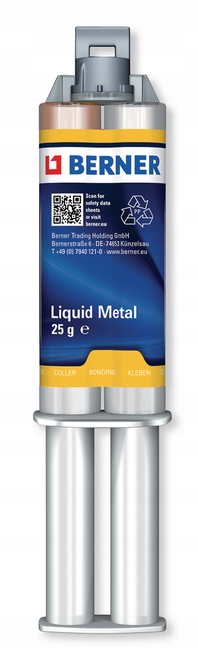 PŁYNNY METAL SPAW NA ZIMNO KLEJ 25G BERNER