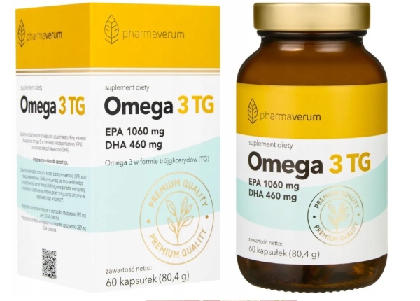 Omega 3 Tg Epa 1060 mg Dha 460 mg 60 kapsułek