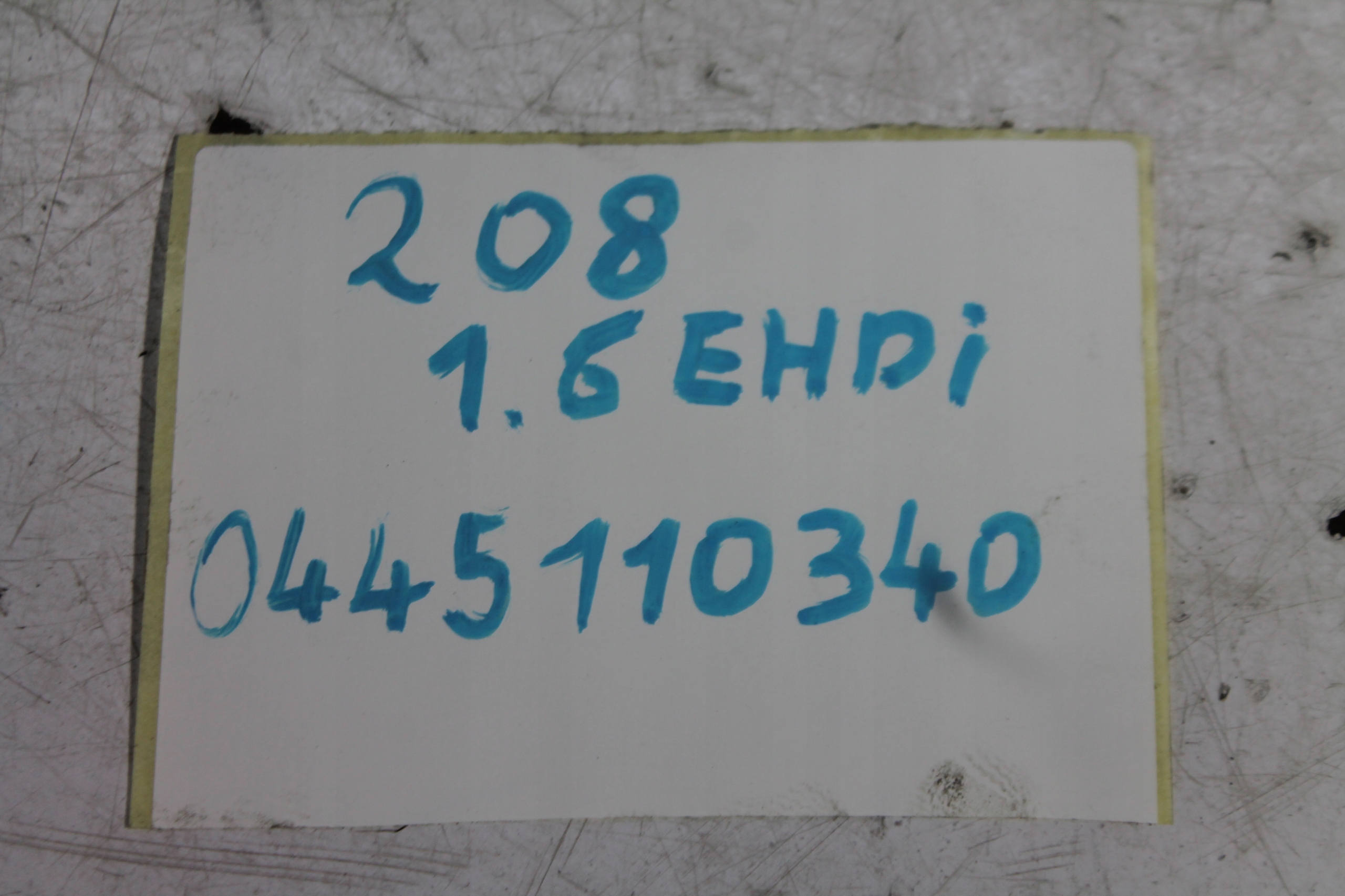 nozzle injector 0445110340 PEUGEOT 208 1.6D 12