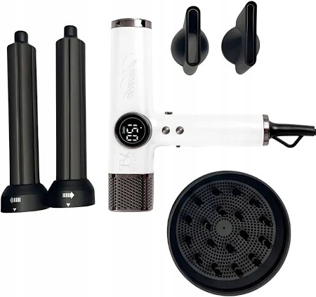 Sušič vlasov Viva Top Viento Dve nástavce na natáčanie kučier Ionic