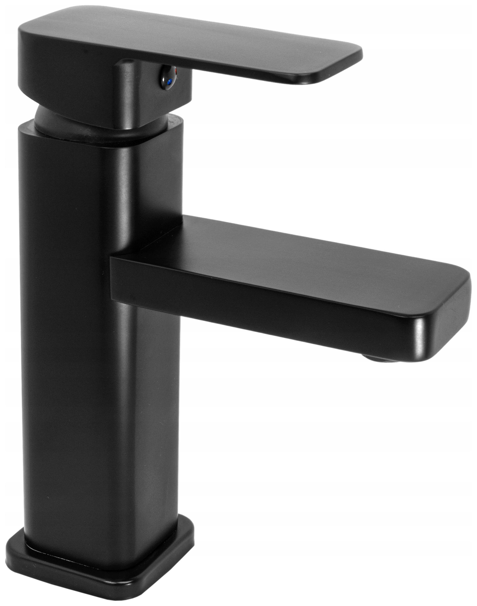 Caro Černá Umyvadlová Baterie Čtvercová Koupelnová