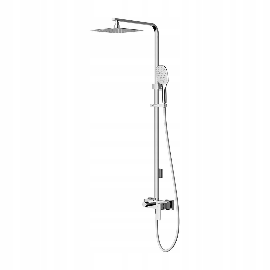 Omnires Parma nástenný sprchový set s dažďovou sprchou, chróm PM7444CR