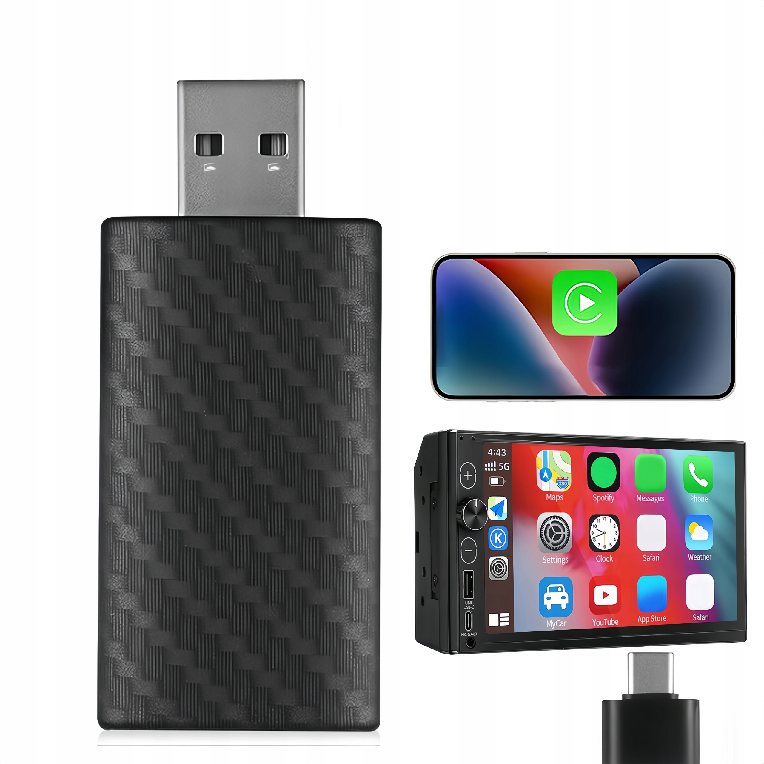 Adapter Bluetooth bezprzewodowy do Android Auto / Carplay