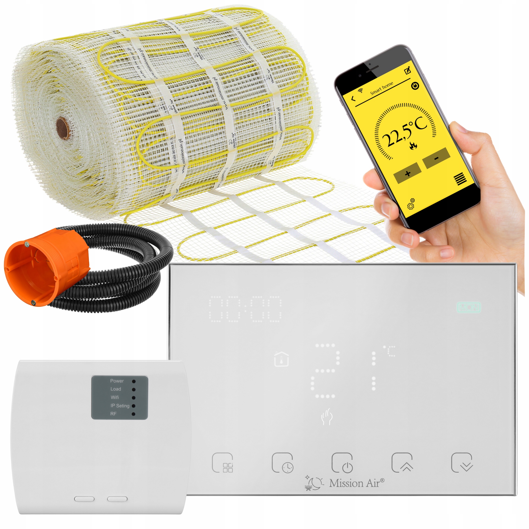 Set Vyhřívací podložka pod dlaždice MA-160W/m² 18m²