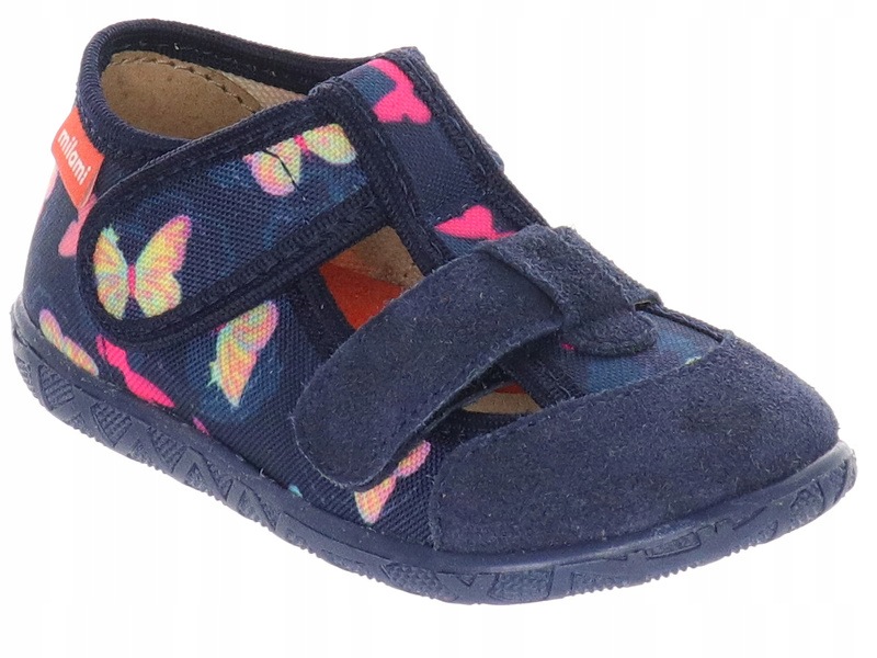 Milami kapcie ze skórzaną wkładką 118 BR-37 Blue r.30