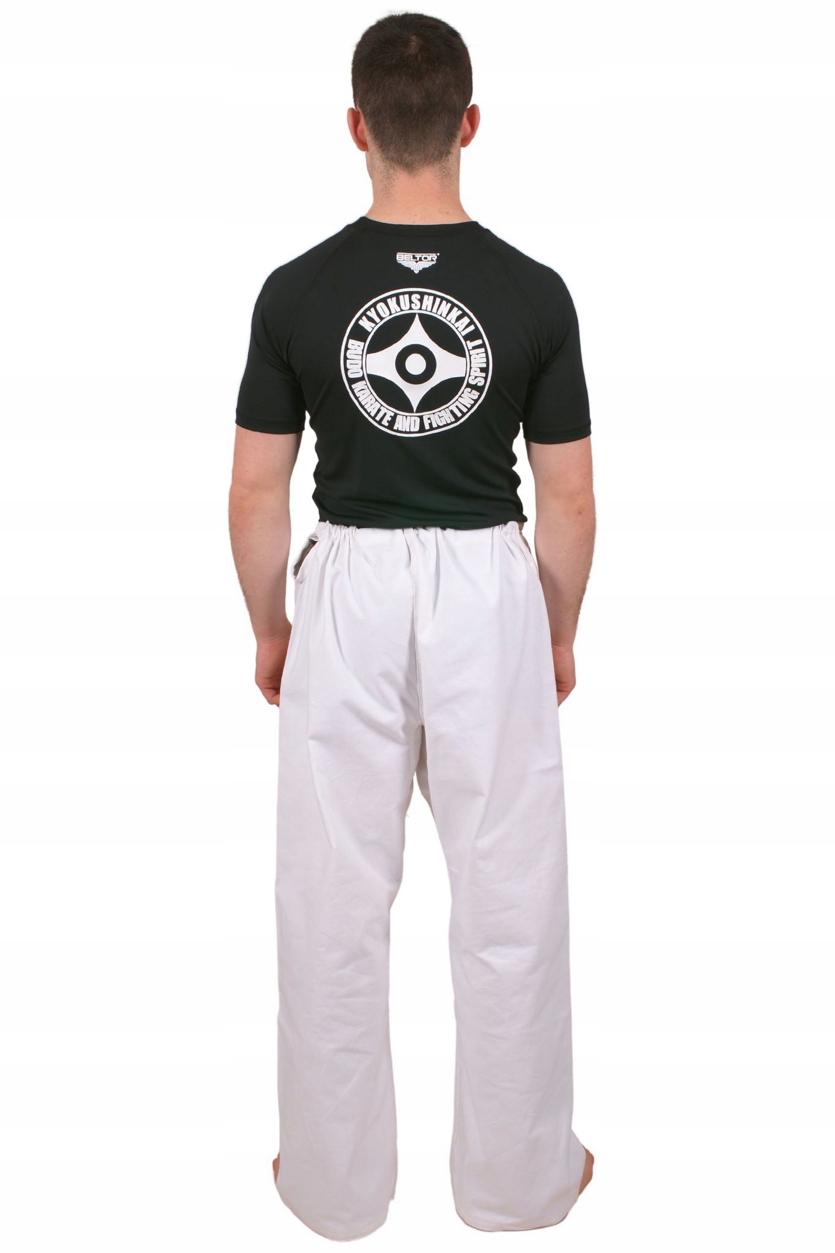 BELTOR RASHGUARD KARATE KYOKUSHINKAI 01 KOSZULKA TRENINGOWA CZARNY M Rozmiar M