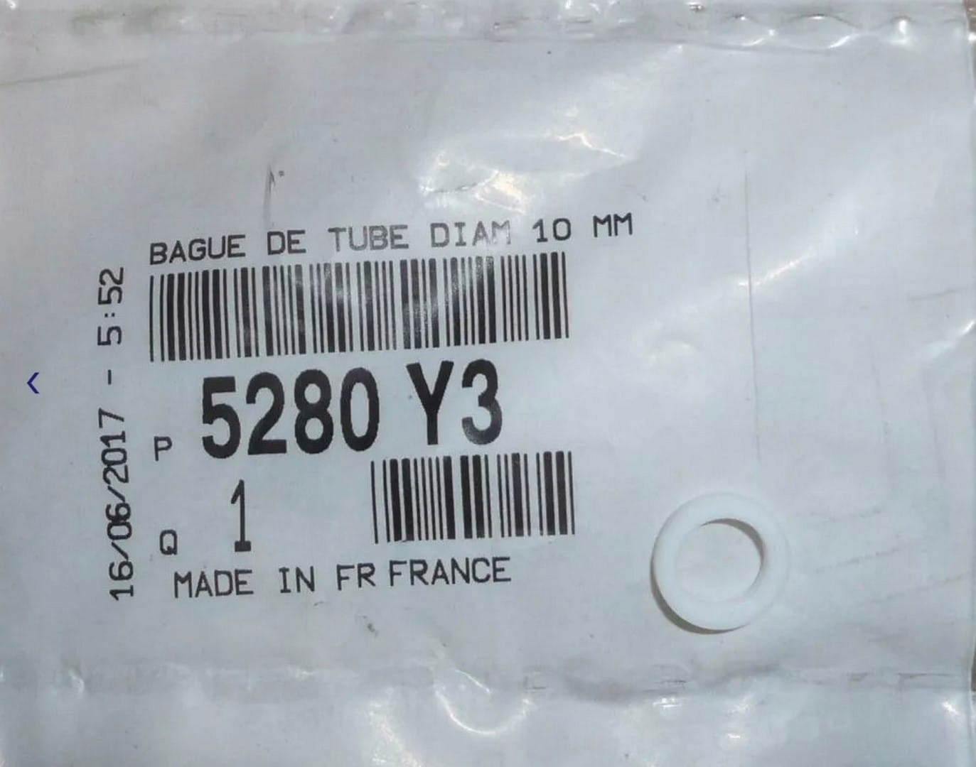 Uszczelka Przewodu Hydraulicznego 5280Y3 5280.Y3 Citroen C5 III Oryginał