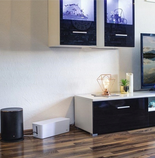 POJEMNIK ORGANIZER BOX NA KABLE LISTWY DUŻY 40 CM Model N14-1WHITE