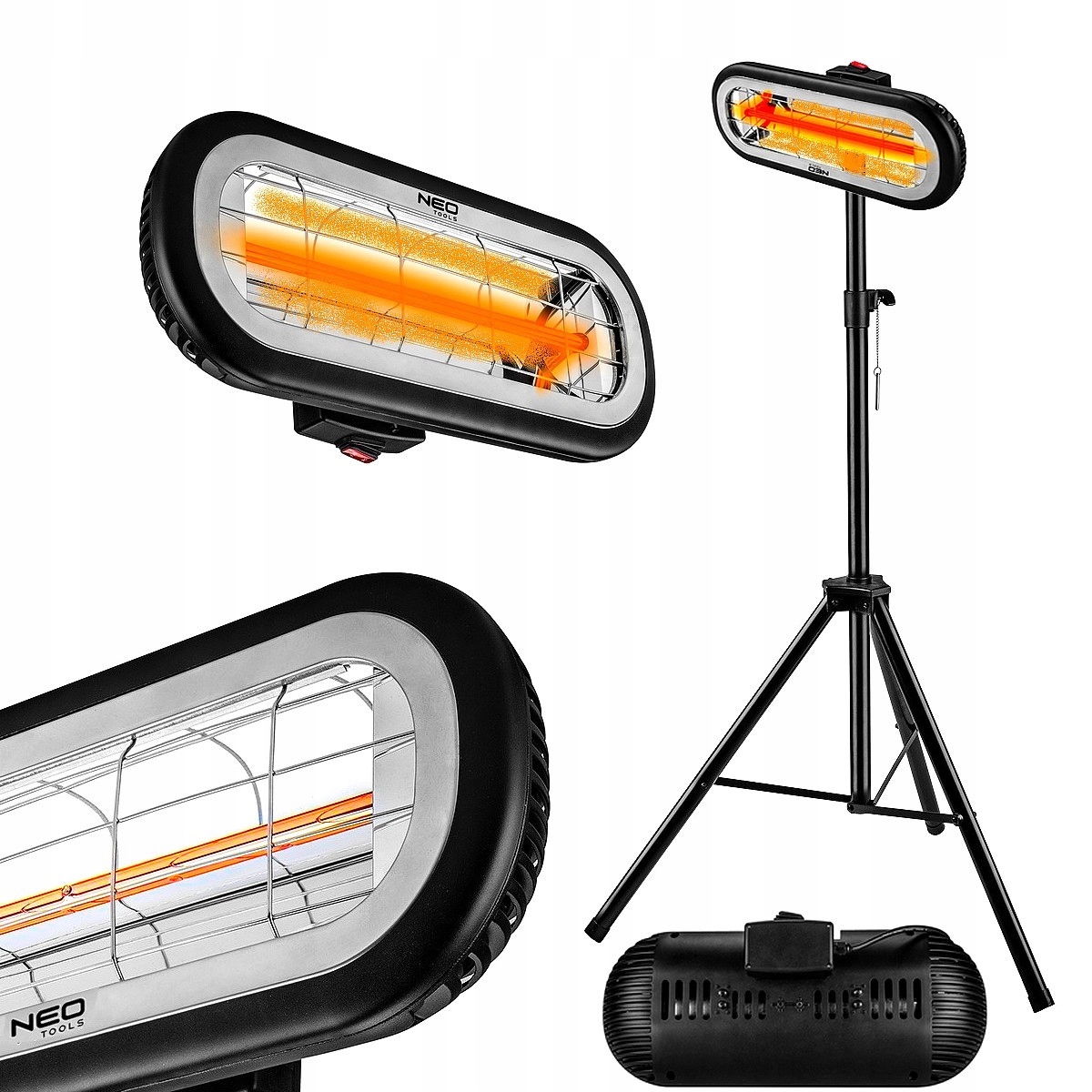 

Promiennik Podczerwieni Lampa Grzewcza 2KW +statyw