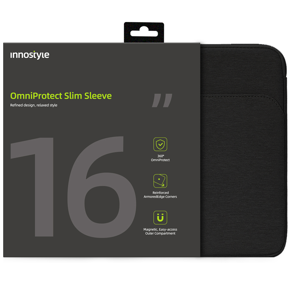 Innostyle Torba Na Laptopa 15 6 16 Wodoodporna Etui Omniprotect Slim Czarna