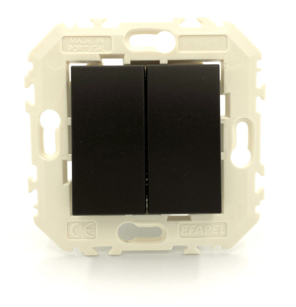 

Efapel QUADRO45 Łącznik Podwójny Zwierny 45156KWPM