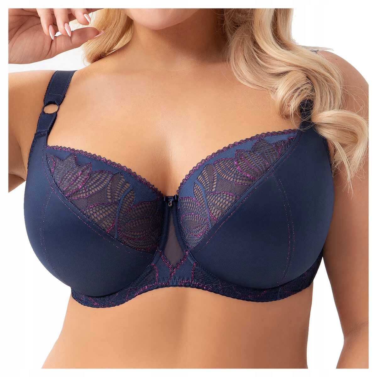 Gorsenia Podprsenka měkká, pohodlná podprsenka soft Astrid 970 tmavě modrá 85E