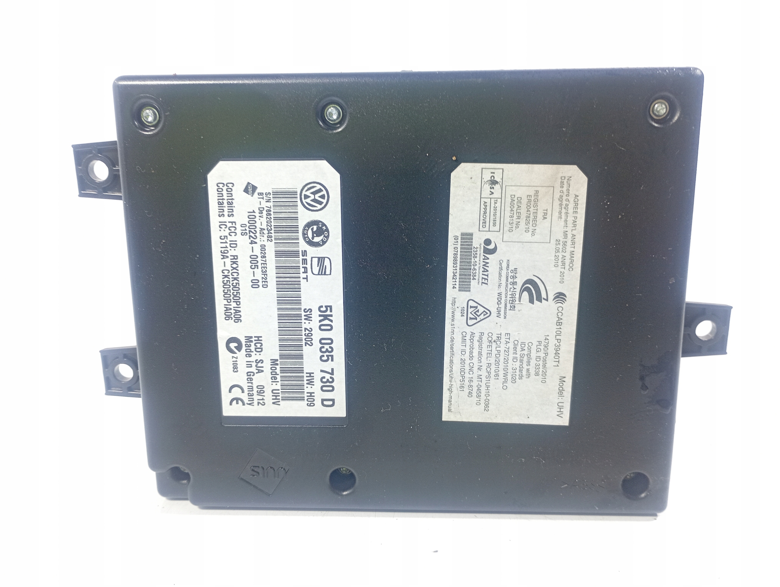 VW PASSAT B7 10-14 modulo Centralina BLUETOOTH OE 5K0035730D