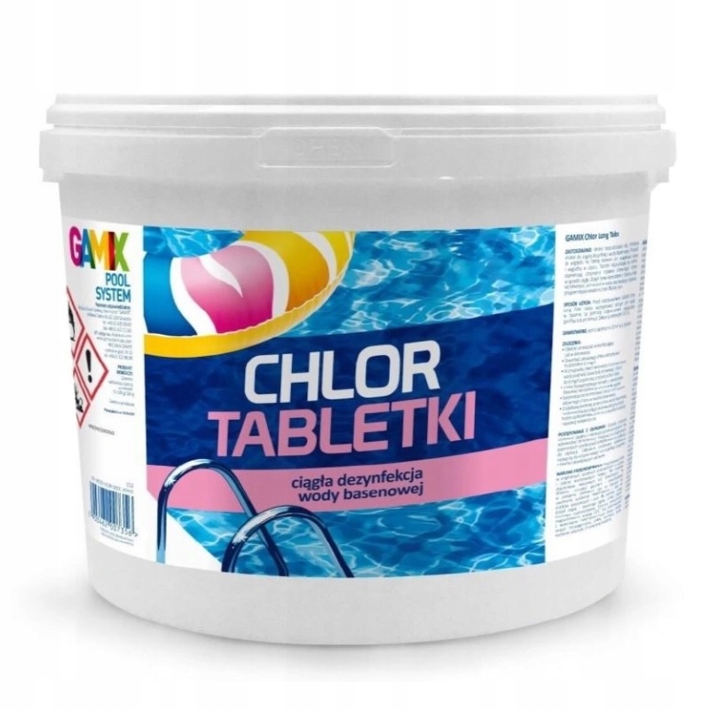 

Chlor tabletki do basenu chemia basenowa Gamix 5kg