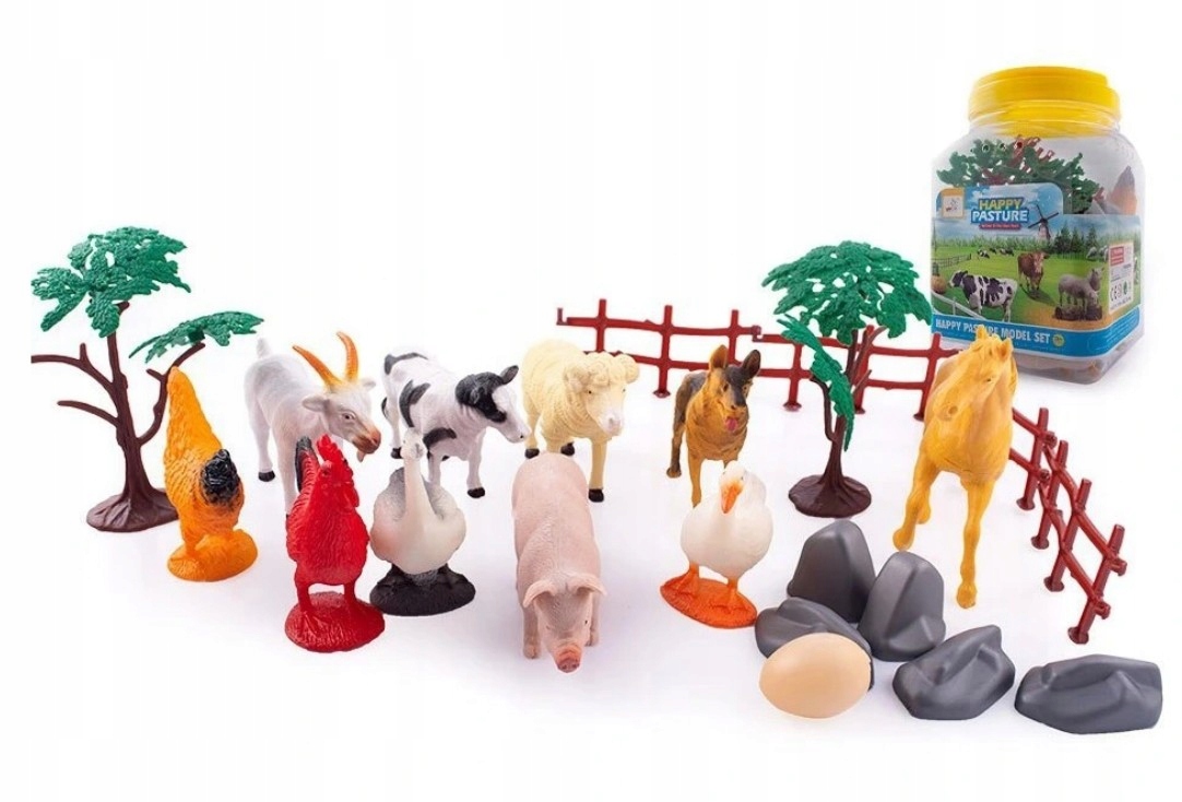 

Zwierzęta wiejskie Farma duży zestaw