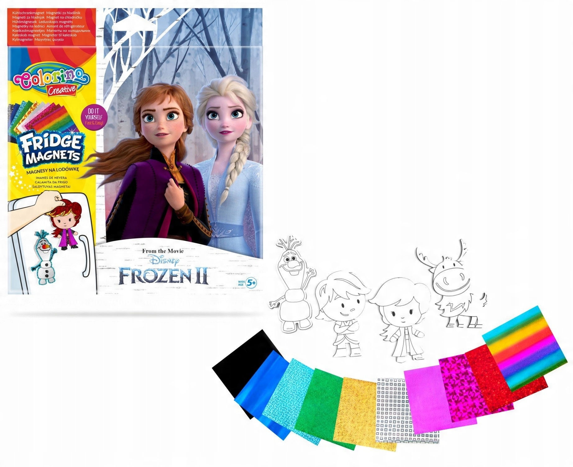 

Magnesy na lodówkę Diy Frozen II Colorino