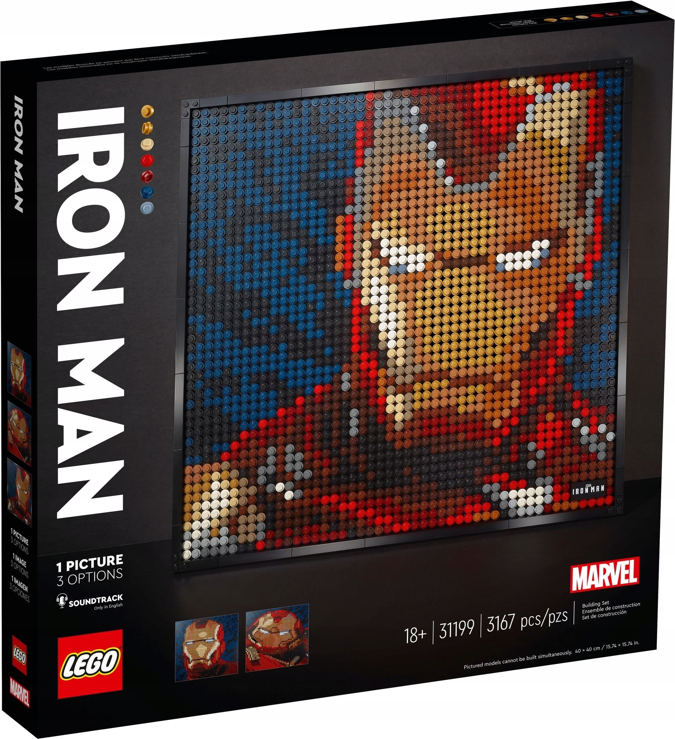 Lego Art 31199 Iron Man z vydavatelství Marvel Studios Nové