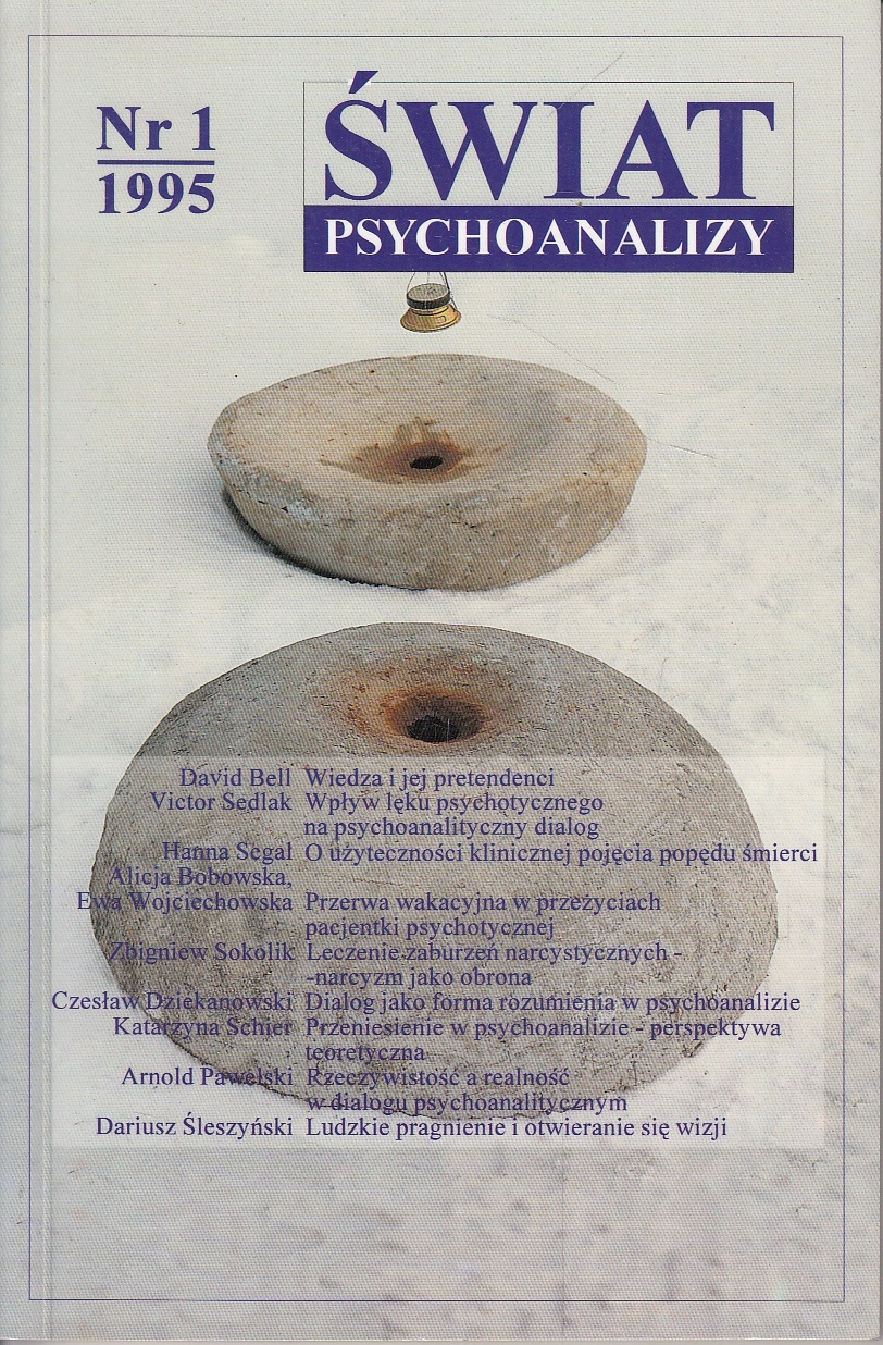 Świat psychoanalizy Nr 1/1995