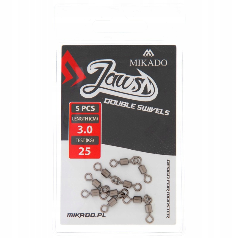 Mikado Krętliki Jaws Double Swivels do 25 kg 5 szt.