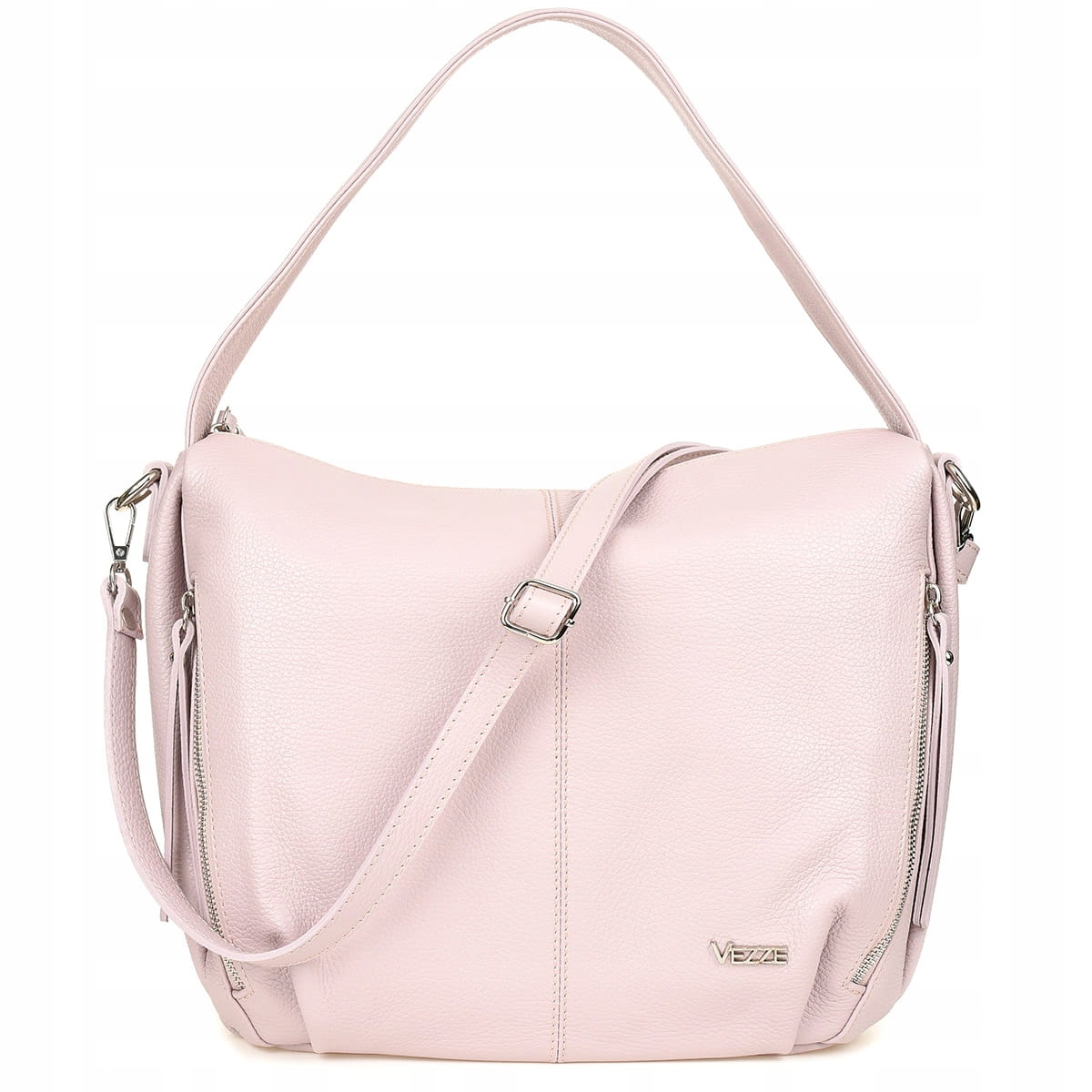 Kožená kabelka Vezze Conta Růžová