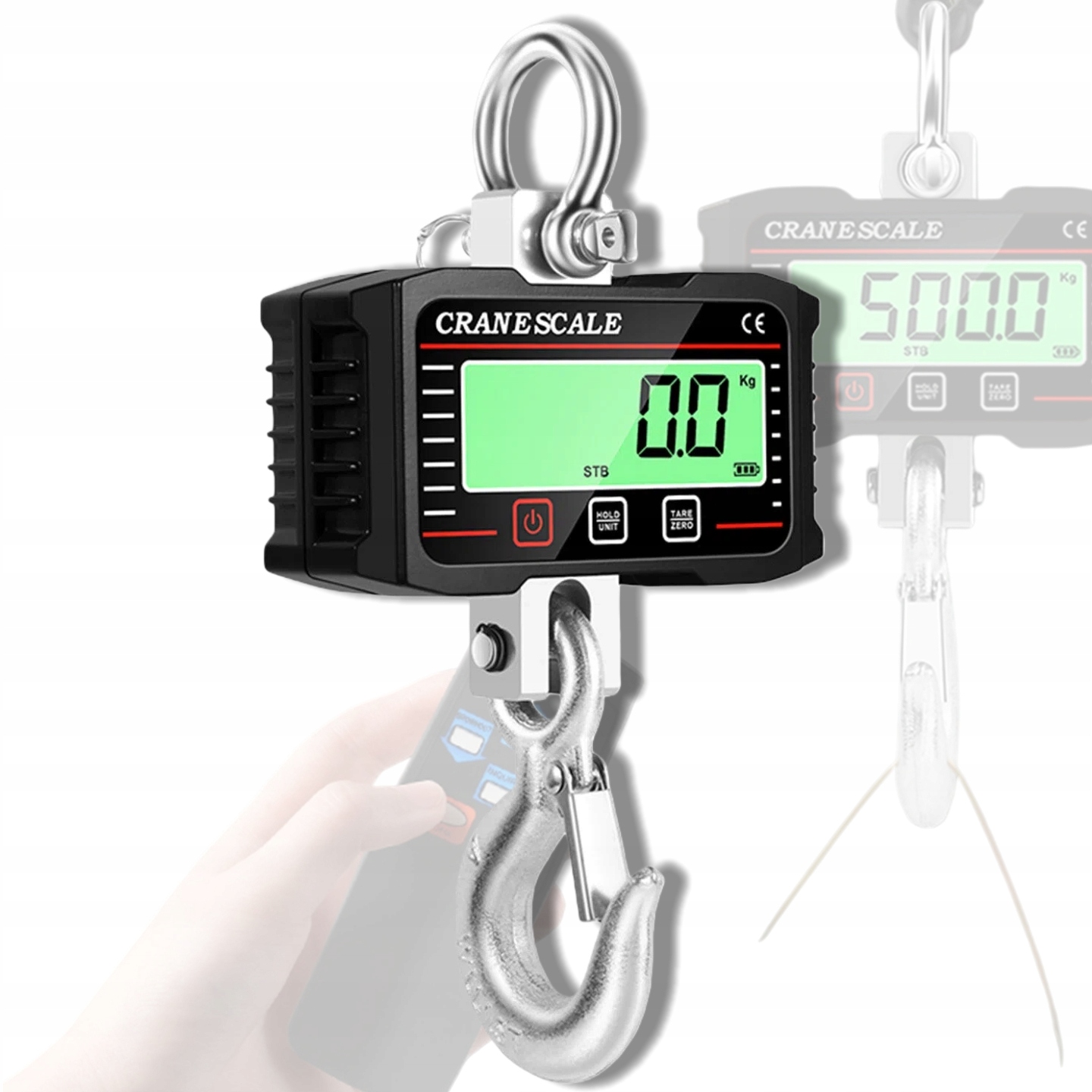 WAGA HAKOWA ELEKTRONICZNA WISZĄCA MAGAZYNOWA 2T LCD hak PILOT