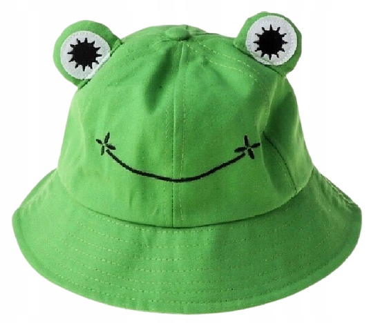 KAPELUSZ RYBACKI BUCKET HAT ŻABA CZAPKA ZIELONY WAKACYJNY Marka inna