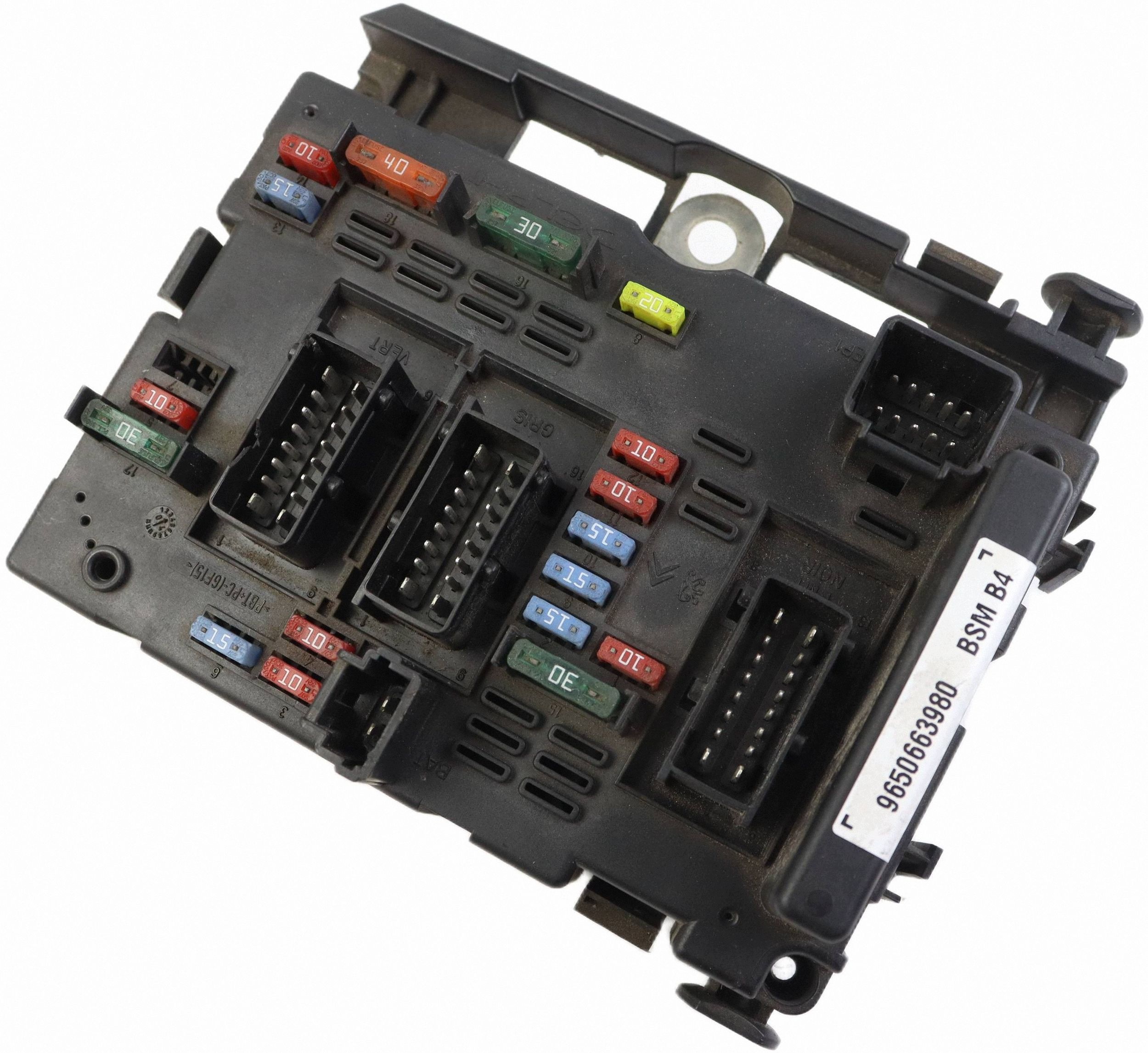 CITROEN PEUGEOT module compartment control unit BSM 9650663980