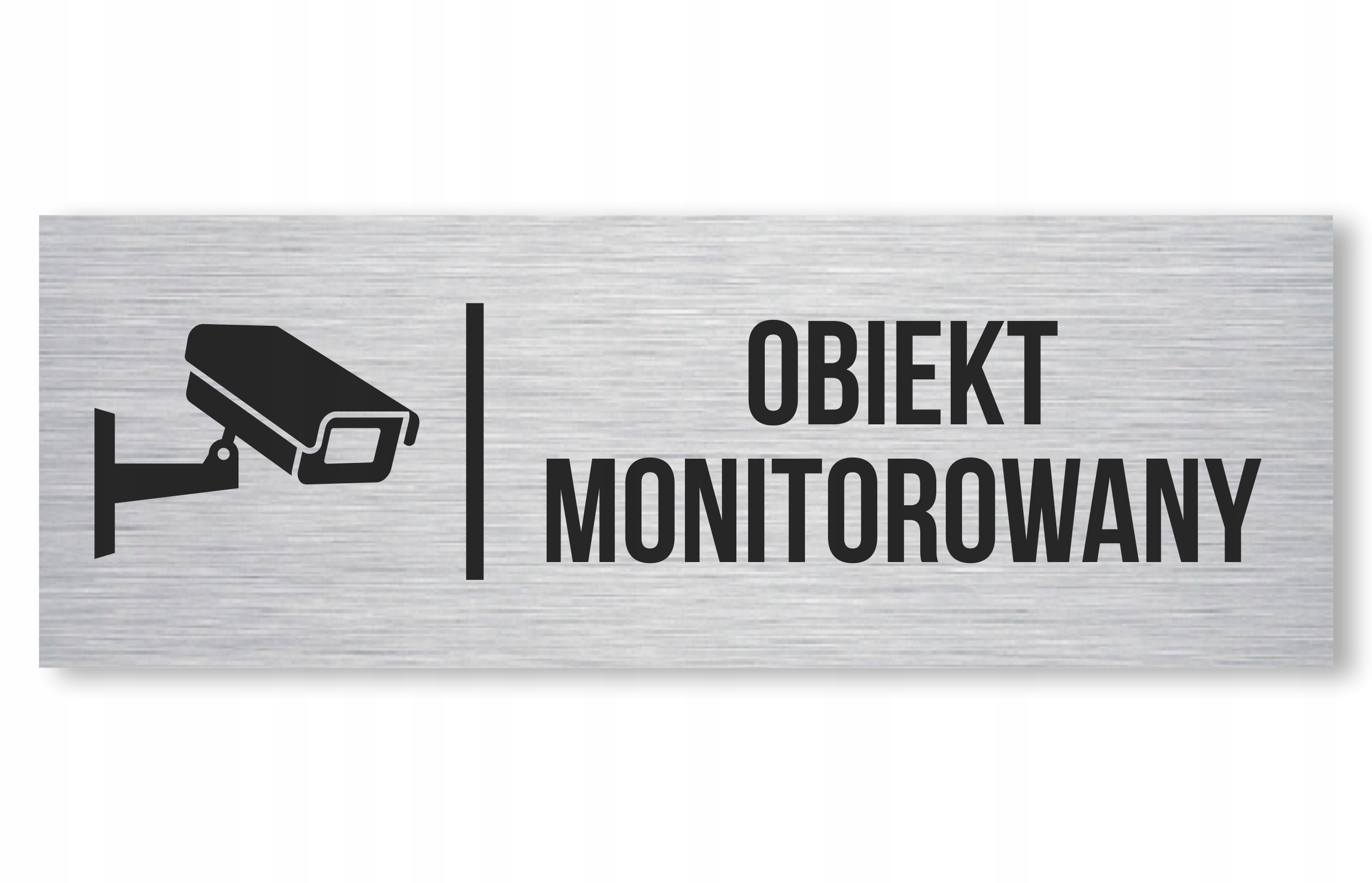 

Tabliczka Obiekt Monitorowany Aluminiowa Uv 20x7cm