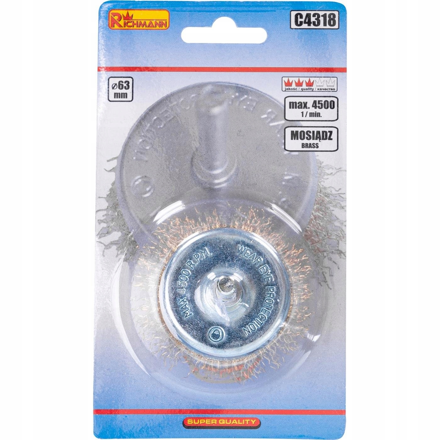 SZCZOTKA DO WIERTARKI 65MM DOCZOŁOWA C4318 MOSIĄD