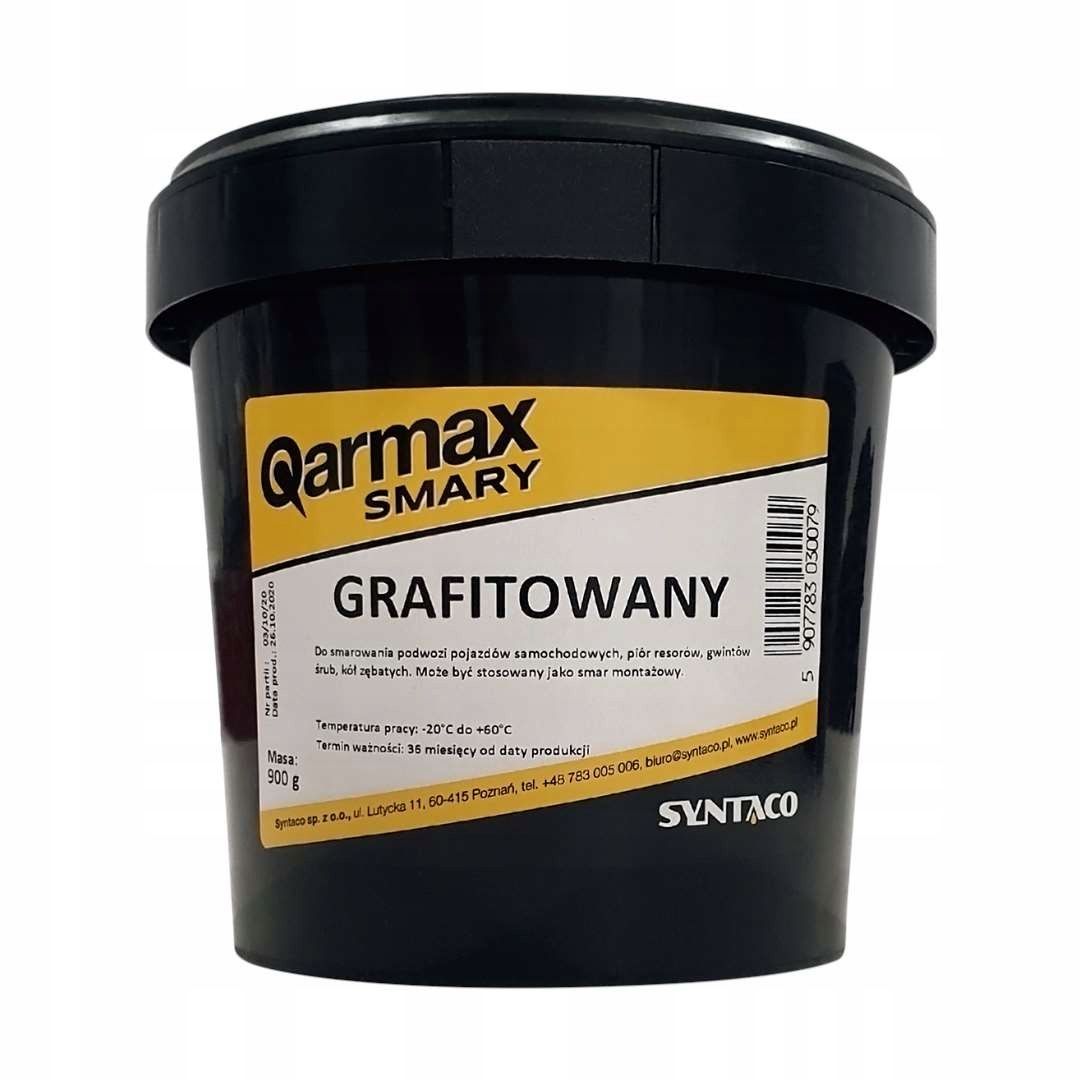 

Smar Do Przekładni Resorów Grafitowany Qarmax 900g