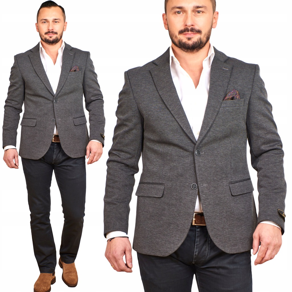 Sako elegantní ležérní sako se zapínáním na grafit 410 Turecká 52