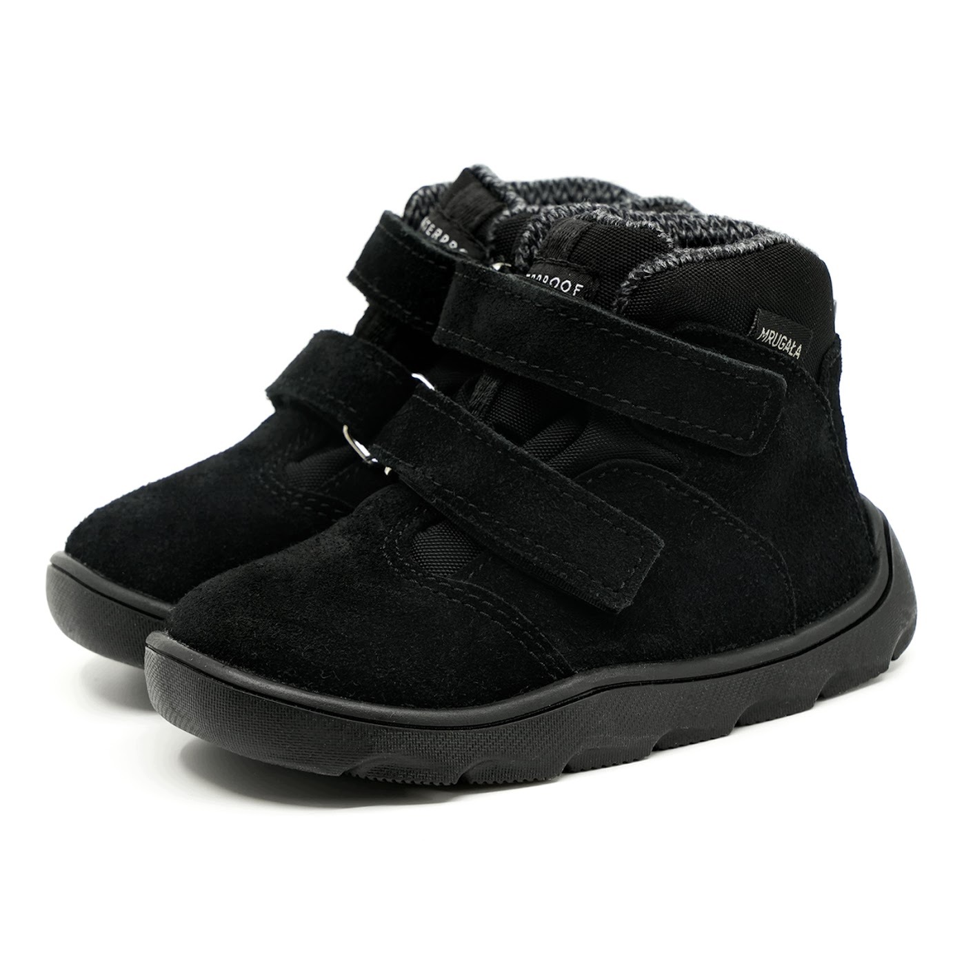 Mrugała trzewiki przejściowe barefoot Madi black 6323/6-90 34