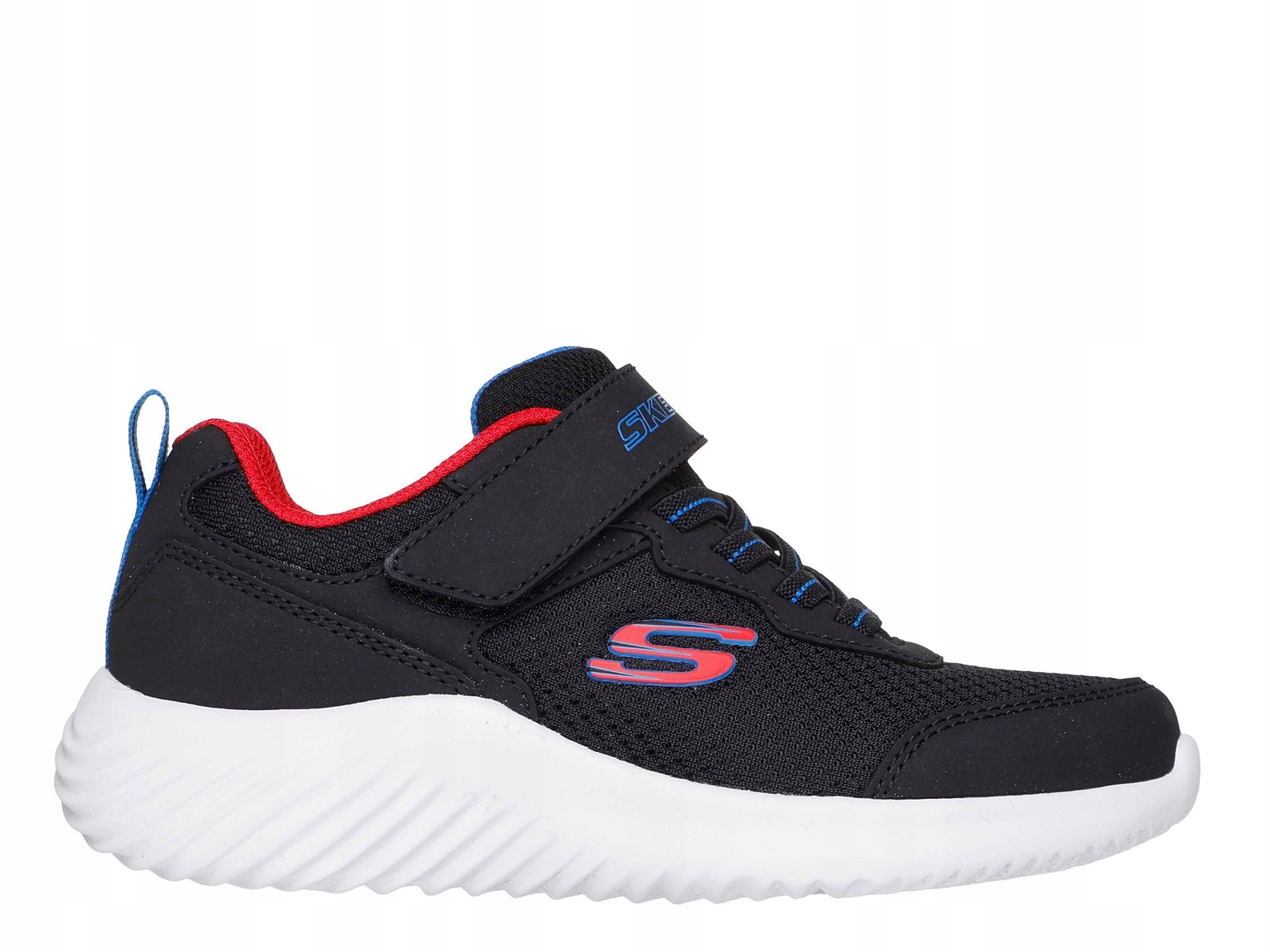 Skechers Bounder Techrox 403906L Blk Buty Dziecięce Czarne Na Rzep Gumki