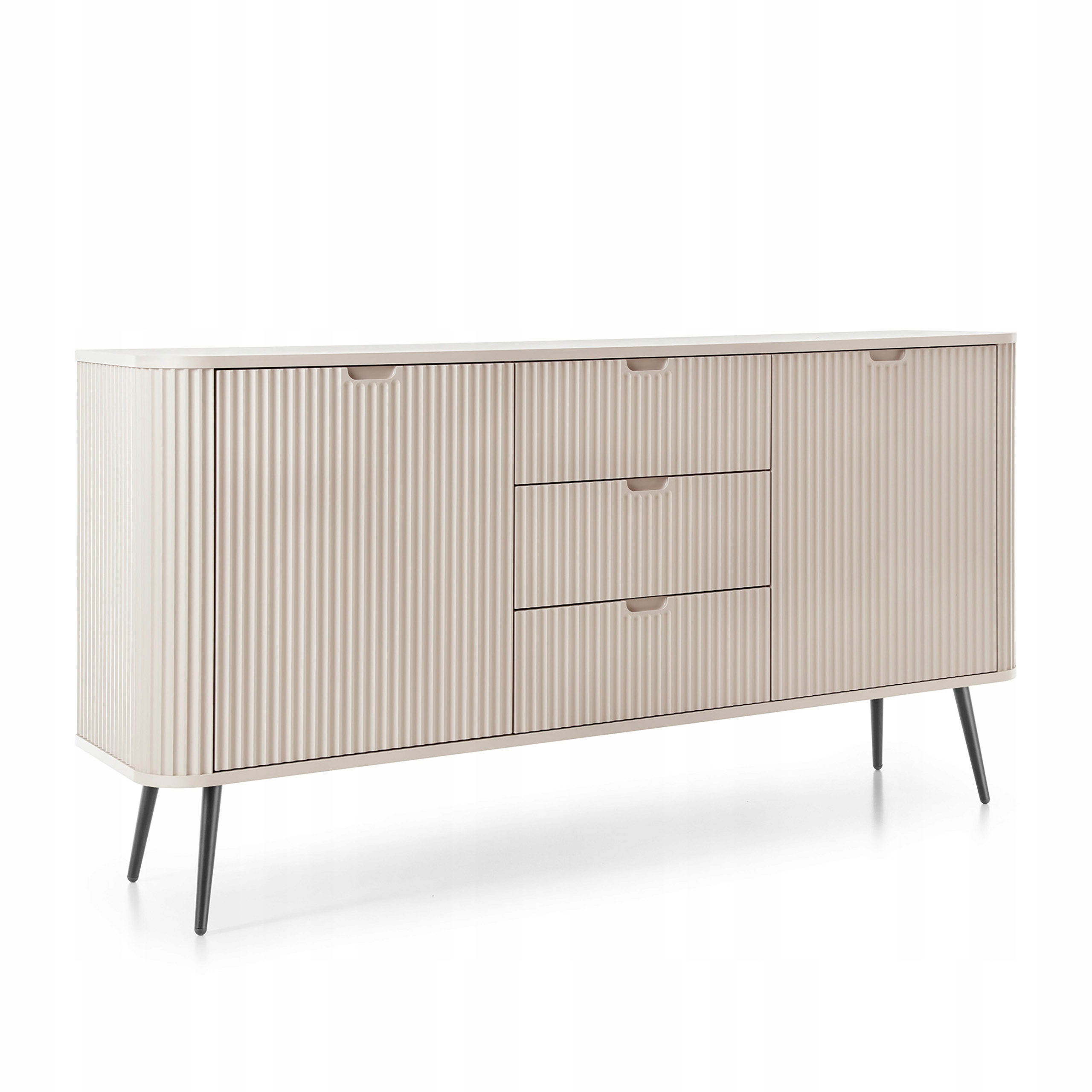 Komoda Zenzero 168 cm do obývacího pokoje Ložnice 3 zásuvky 2 Dvířka Kašmír