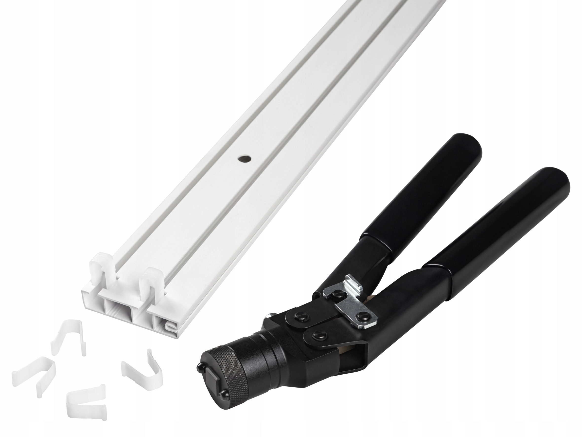 ŁUK ZEWNĘTRZNY DO SZYNY BOJANEK PCV II-TOROWEJ Kolor biały