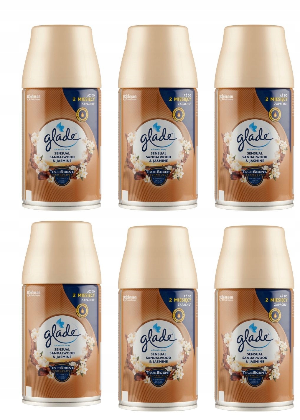 Levně Glade zásoba Sandálové dřevo a jasmín 6x269 ml
