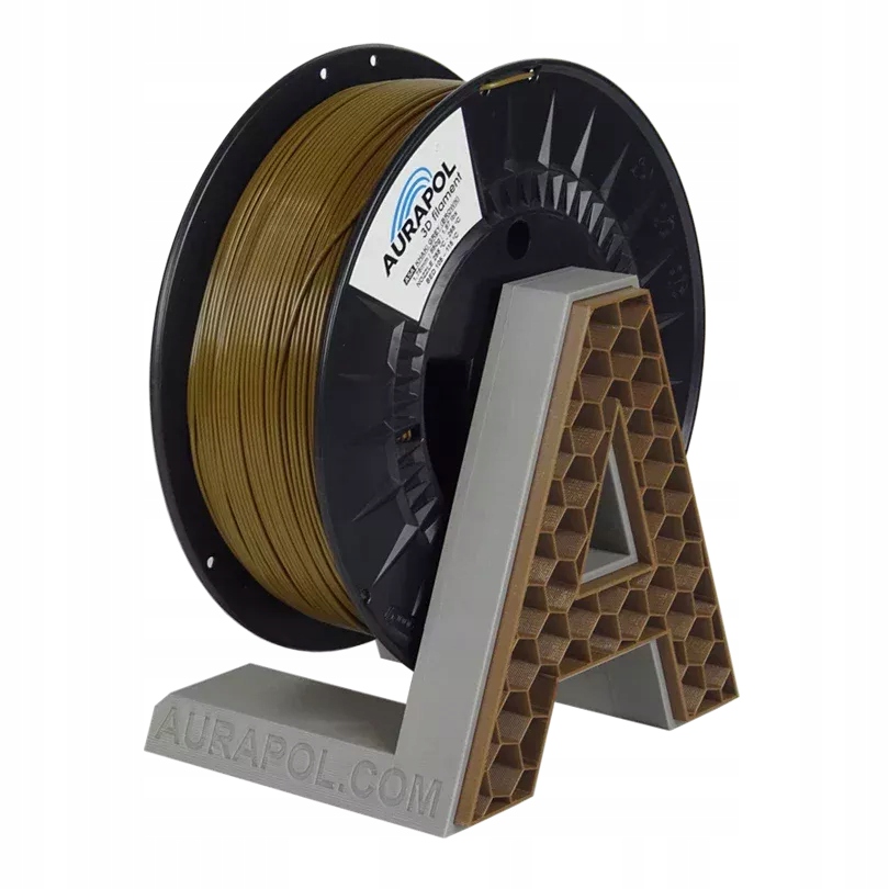Filament Aurapol Asa 3D Hneda Khaki Brązowy 850g 1,75 mm