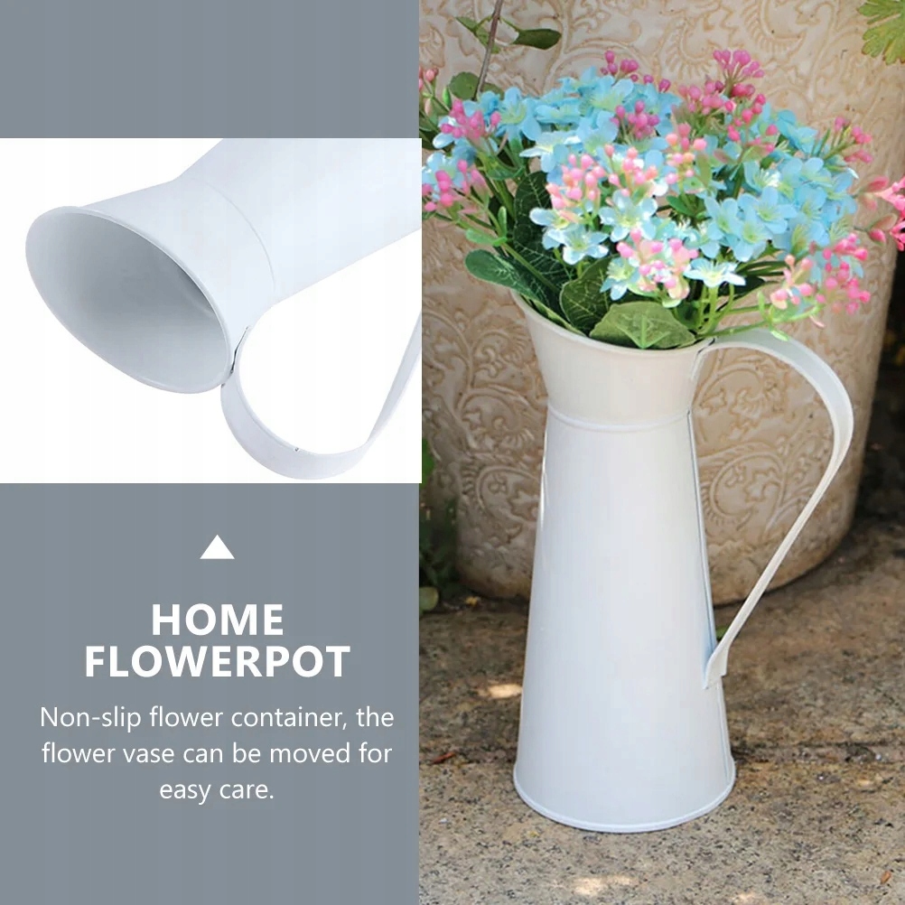 Biały Home Decor Retro Wazon Suszone Kwiaty 2 Szt Stan opakowania brak opakowania