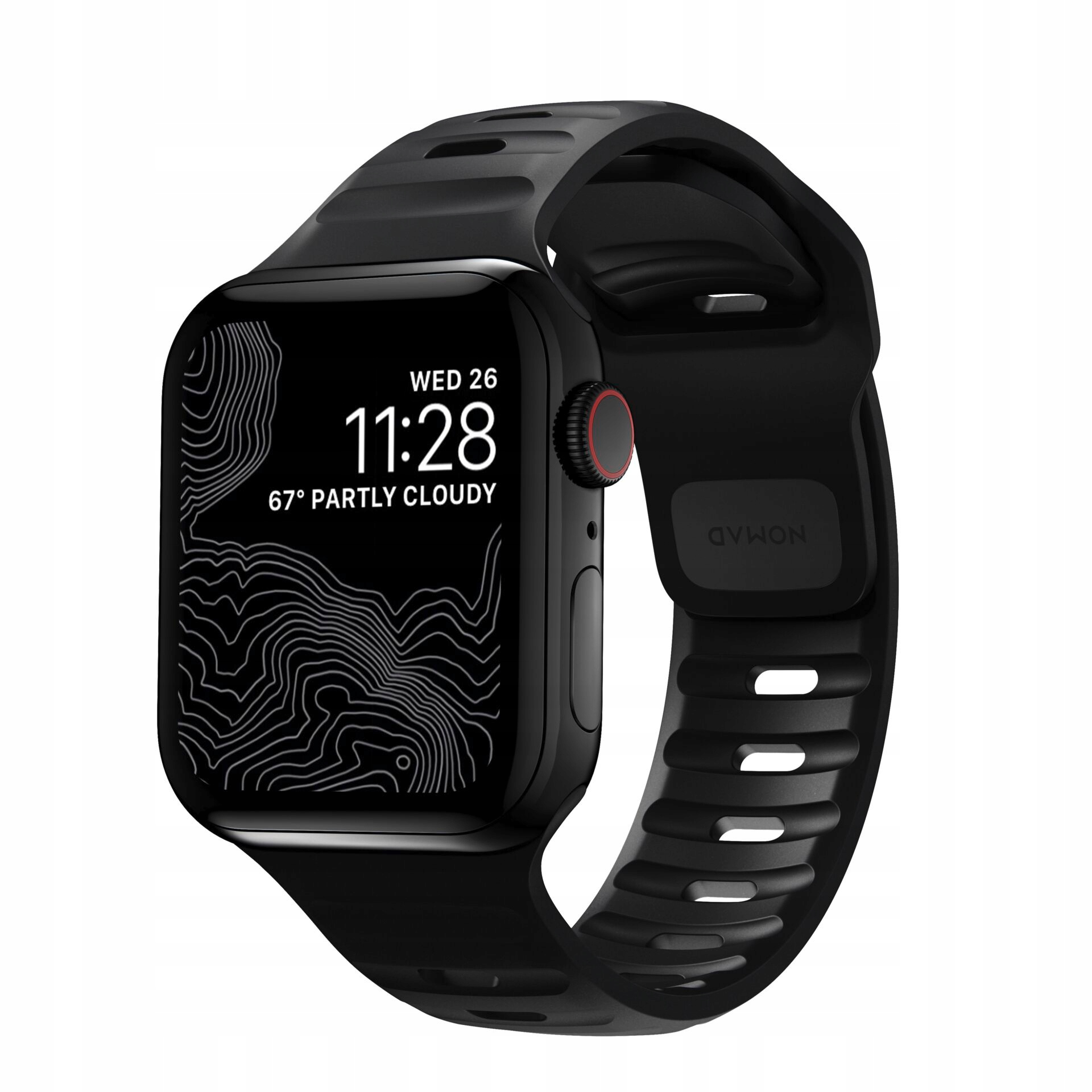 Nomad Sport Band řemínek pro Apple Watch 46mm/49mm z Fkm (černý)