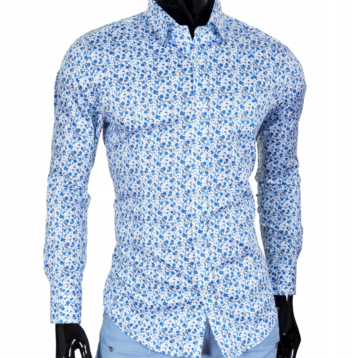 Mondo Exclusive Pánská košile Casual Drobné květiny