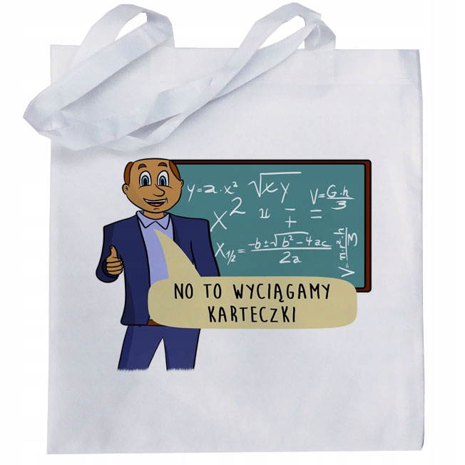 

Zabawna torba eko nauczyciel kartkówka