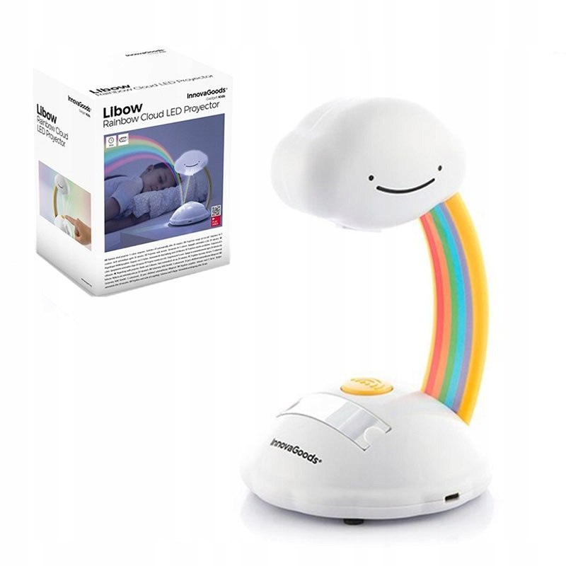 

Lampka Nocna Dla Dzieci Chmurka Projektor Tęczy