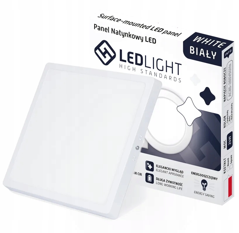 PLAFON LED PANEL NATYNKOWY NIEMRUGAJĄCY CCD NEUTRALNY 18W