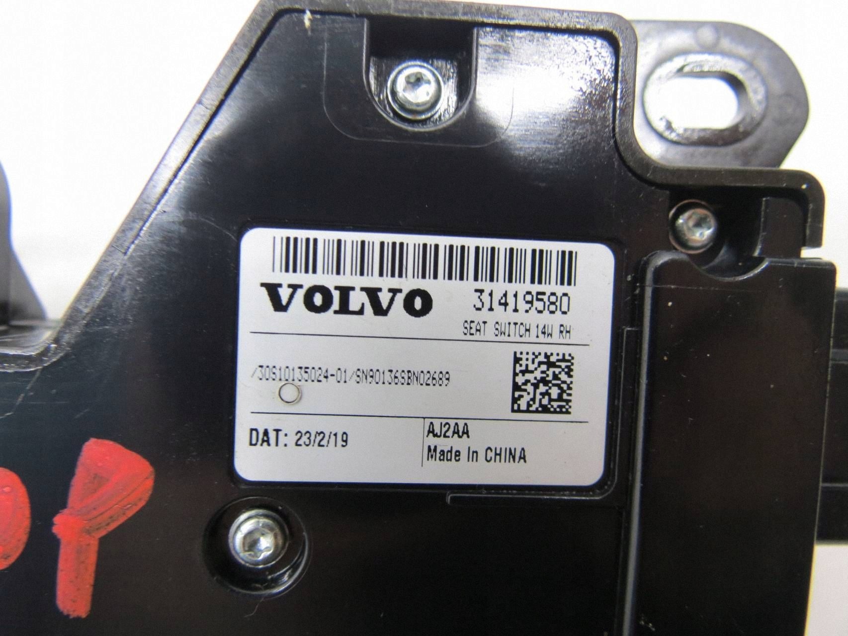 switch control seat right VOLVO V90 CROSS COUNTRY 31419580