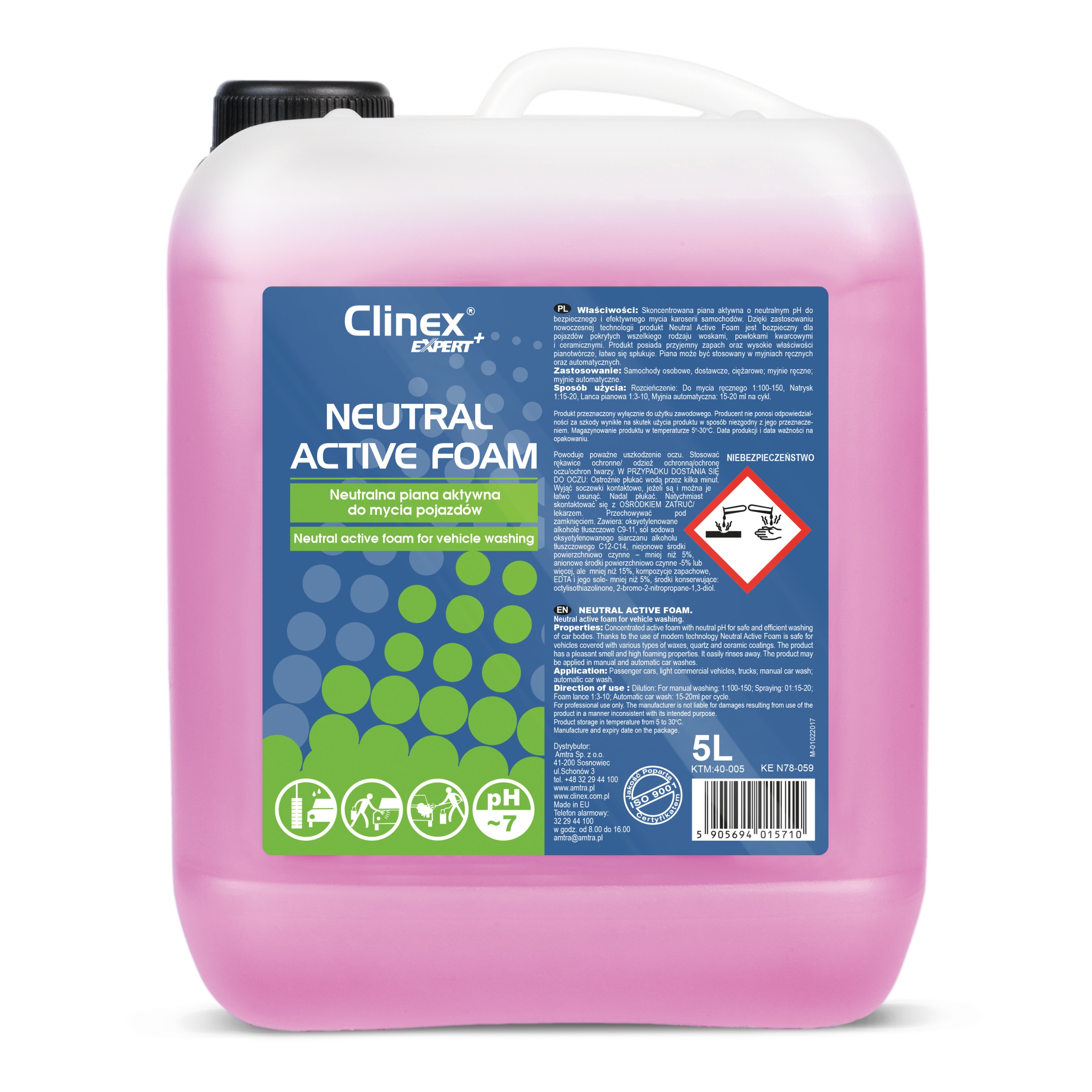 

Clinex Expert Neutral Active Foam 5L Piana Aktywna