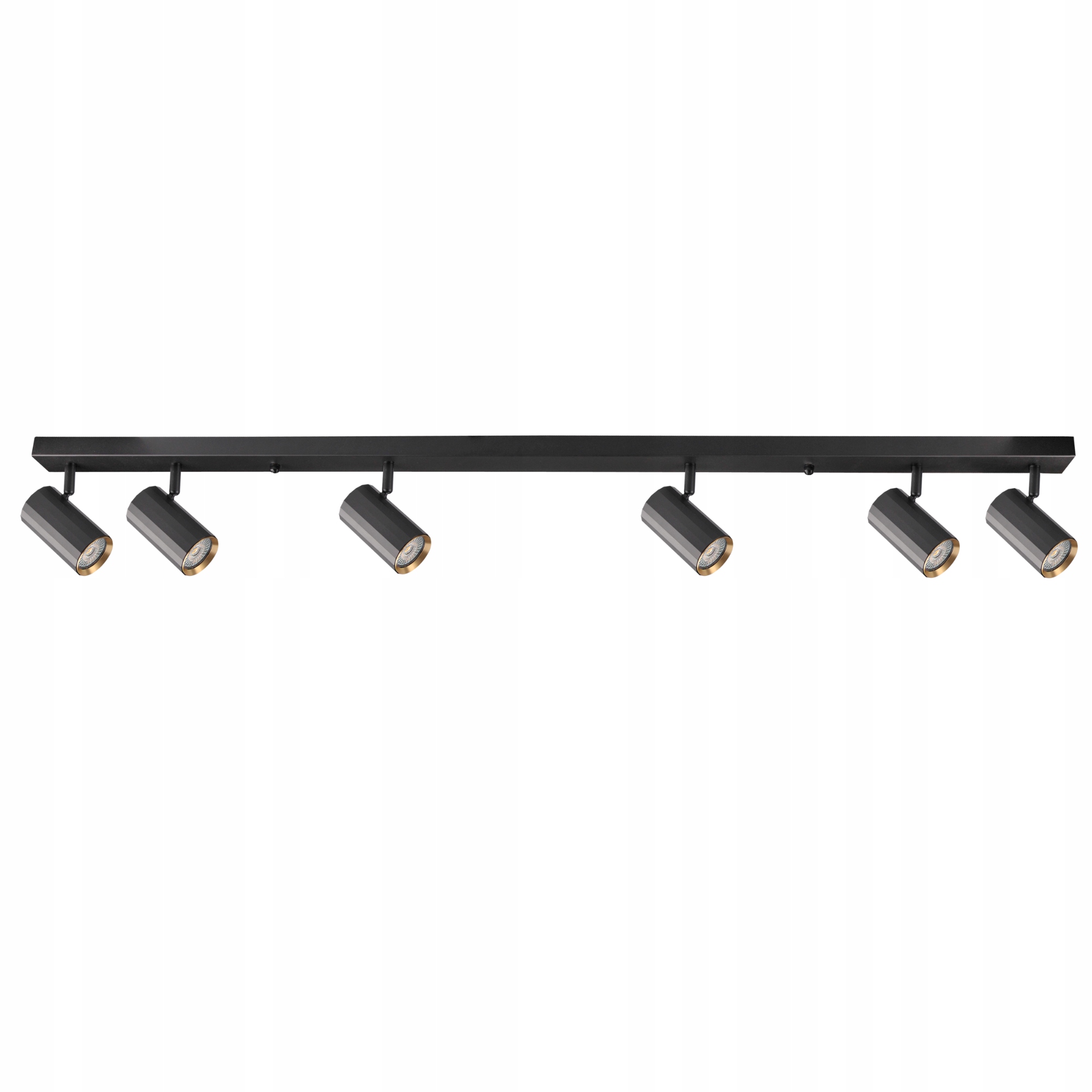 Stropní Svítidlo Nástěnné svítidlo Reflektor 6x GU10 Černá Zlatá Nice