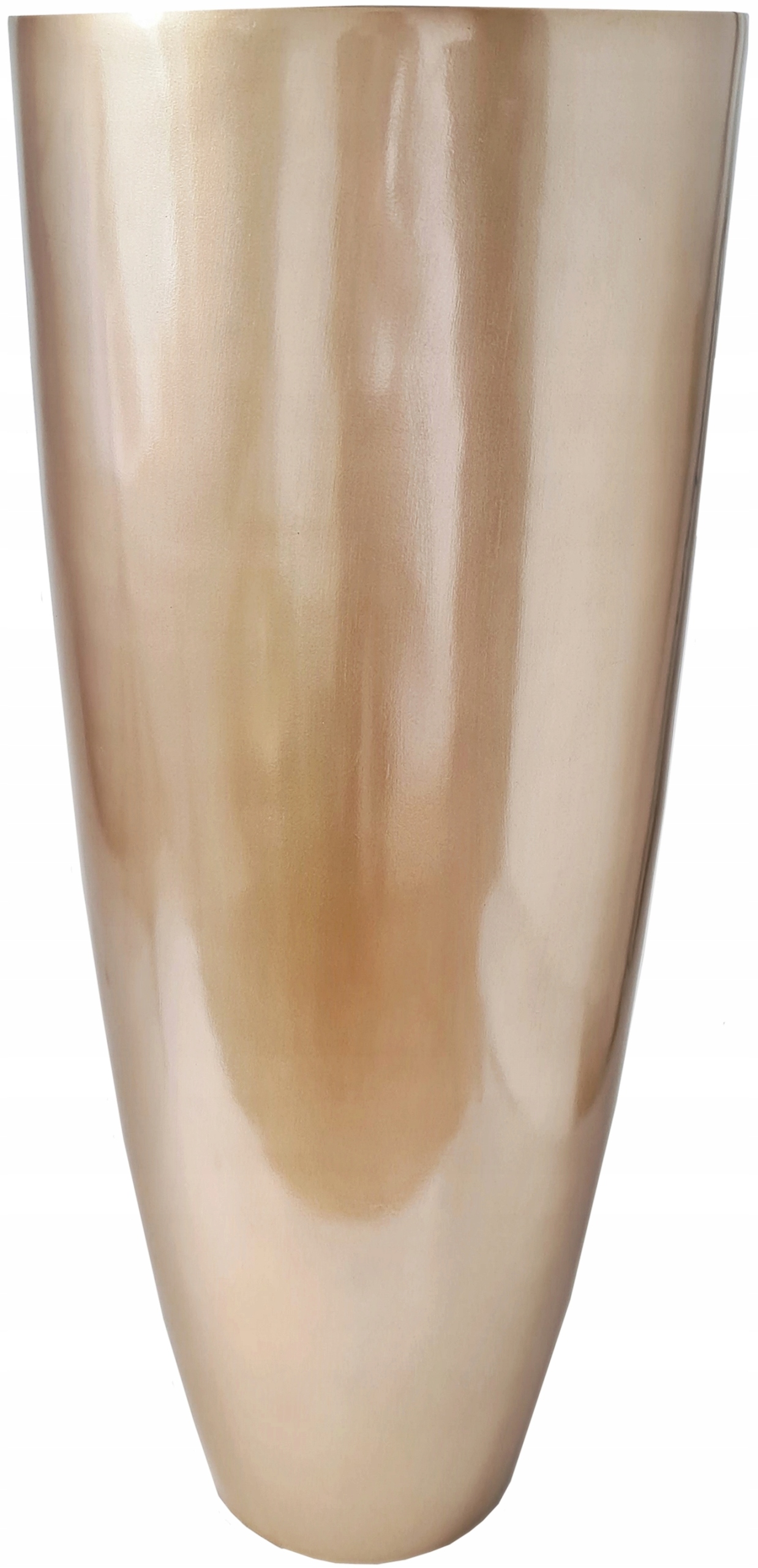 Doniczka Donica Beżowa Wazon Połysk 92 cm XXXL